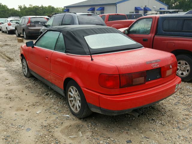 WAUAA88G7TA009355 - 1996 AUDI CABRIOLET RED photo 3