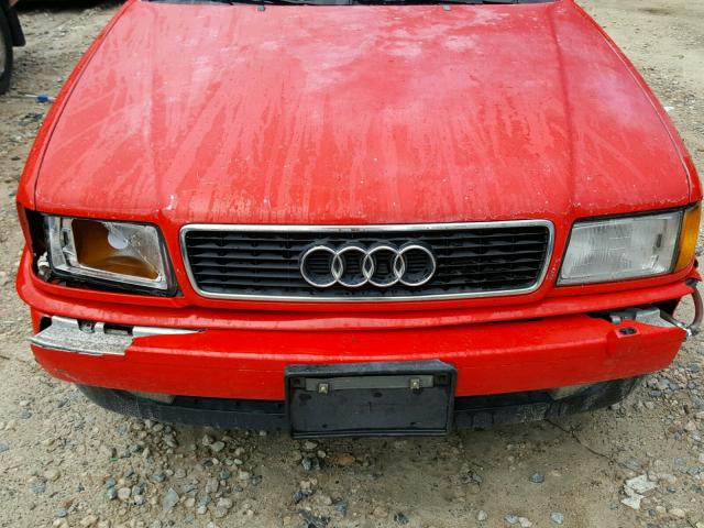 WAUAA88G7TA009355 - 1996 AUDI CABRIOLET RED photo 9