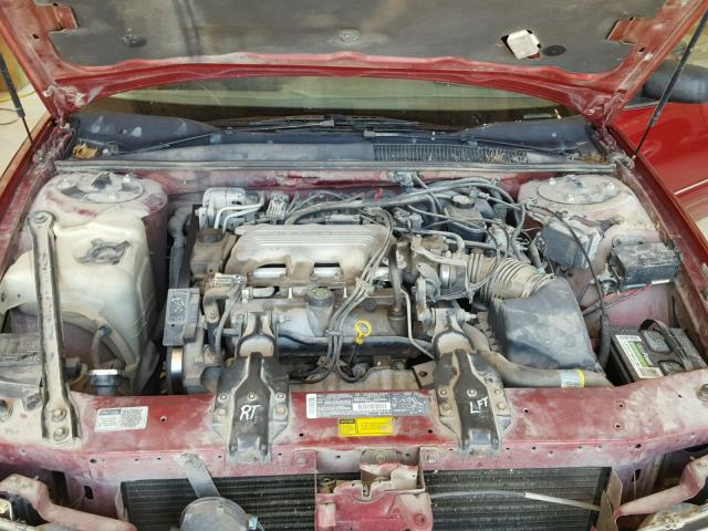 2G4WB52M8S1450368 - 1995 BUICK REGAL CUST RED photo 7