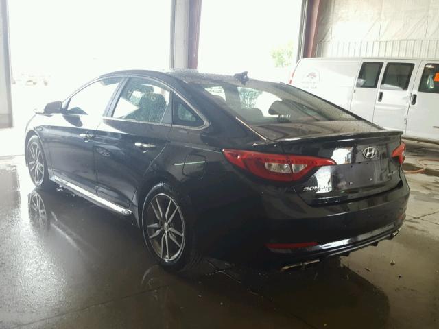 5NPE34AB6FH093316 - 2015 HYUNDAI SONATA SPO BLACK photo 3