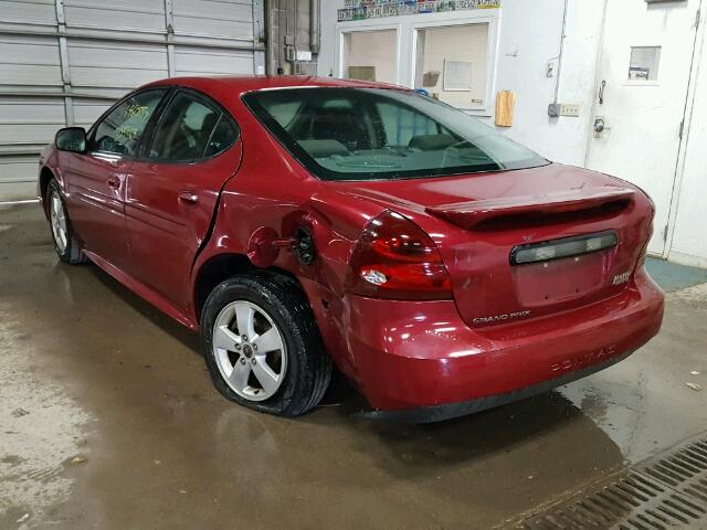 2G2WP552761201294 - 2006 PONTIAC GRAND PRIX MAROON photo 3