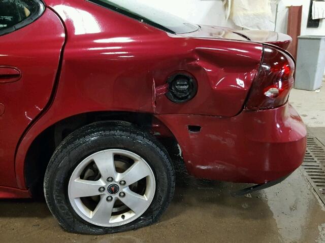 2G2WP552761201294 - 2006 PONTIAC GRAND PRIX MAROON photo 9