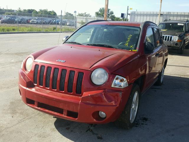 1J8FT47W98D661297 - 2008 JEEP COMPASS SP RED photo 2
