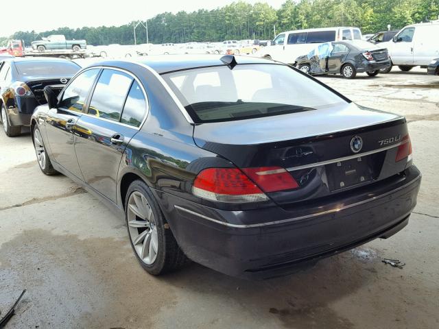 WBAHN83507DT73856 - 2007 BMW 750 BLACK photo 3