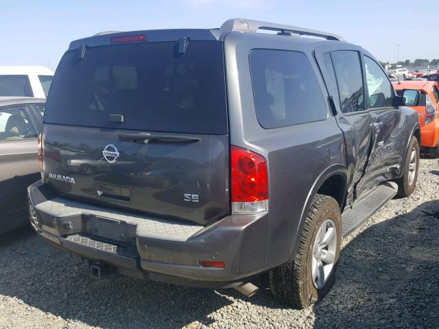 5N1AA0ND0AN623437 - 2010 NISSAN ARMADA SE GRAY photo 4