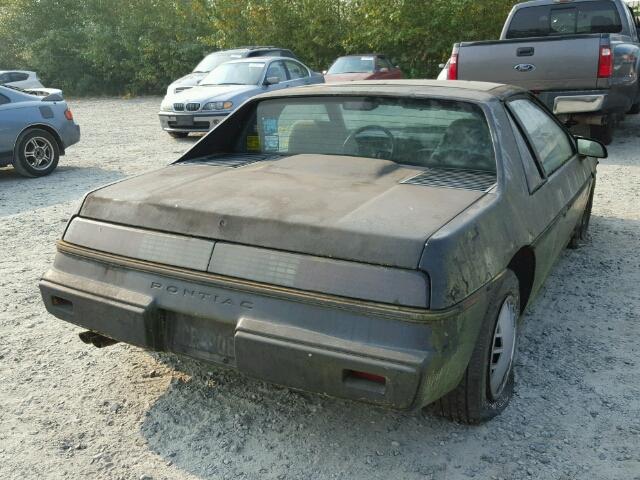 1G2PE37RXGP253435 - 1986 PONTIAC FIERO BLACK photo 4