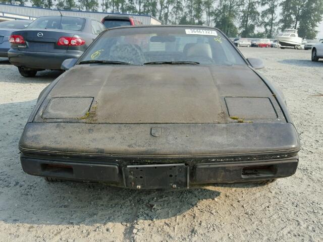 1G2PE37RXGP253435 - 1986 PONTIAC FIERO BLACK photo 9