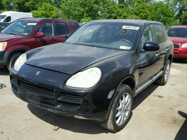 WP1AB29PX4LA70442 - 2004 PORSCHE CAYENNE S BLACK photo 2