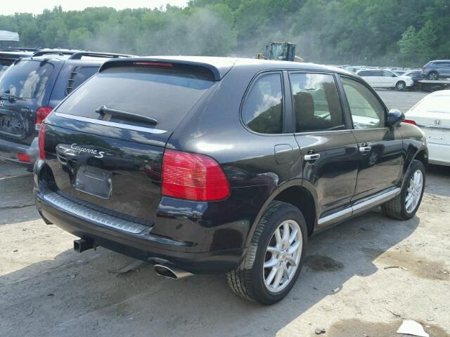 WP1AB29PX4LA70442 - 2004 PORSCHE CAYENNE S BLACK photo 4