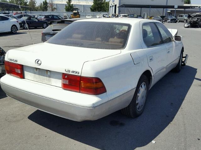 JT8BH28F0V0076166 - 1997 LEXUS LS 400 WHITE photo 4