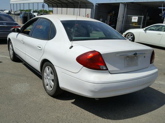 1FAFP52U52G259800 - 2002 FORD TAURUS LX WHITE photo 3