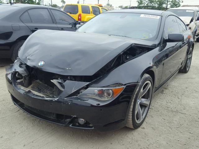 WBAEH13446CR50434 - 2006 BMW 650 I BLACK photo 2