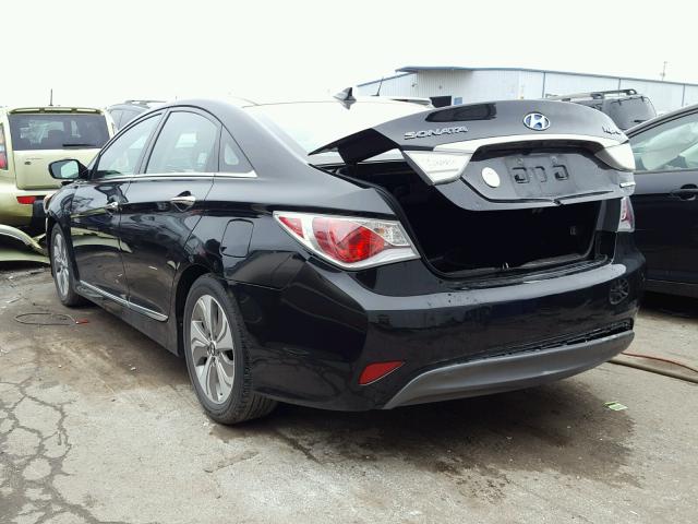 KMHEC4A4XEA115806 - 2014 HYUNDAI SONATA HYB BLACK photo 3