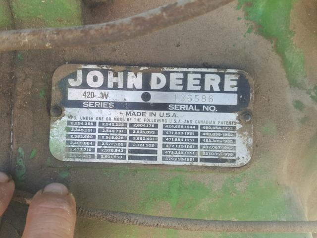136586 - 1958 JOHN DEERE TRAC GREEN photo 10