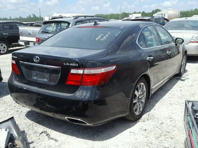 JTHBL46F985080351 - 2008 LEXUS LS 460 BLACK photo 4