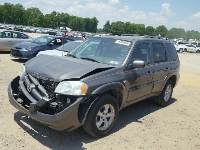 4F2YZ02ZX5KM59472 - 2005 MAZDA TRIBUTE I BLUE photo 2