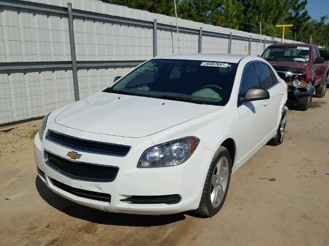 1G1ZA5EU4CF288287 - 2012 CHEVROLET MALIBU LS WHITE photo 2