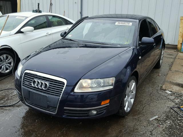 WAUDH74F27N058655 - 2007 AUDI A6 3.2 QUA BLUE photo 2