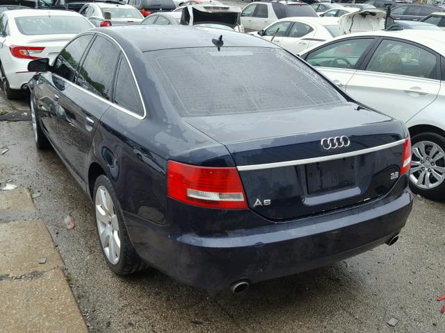 WAUDH74F27N058655 - 2007 AUDI A6 3.2 QUA BLUE photo 3