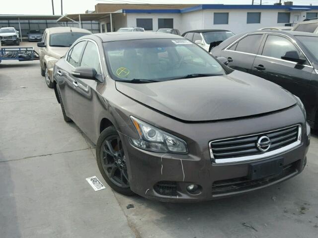 1N4AA5AP9EC470386 - 2014 NISSAN MAXIMA S BROWN photo 1