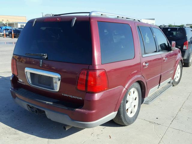 5LMFU27R34LJ21195 - 2004 LINCOLN NAVIGATOR MAROON photo 4