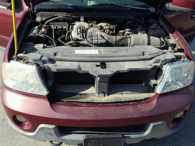 5LMFU27R34LJ21195 - 2004 LINCOLN NAVIGATOR MAROON photo 7