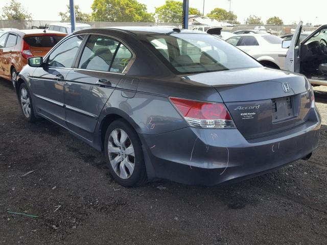 1HGCP26868A150008 - 2008 HONDA ACCORD EXL GRAY photo 3