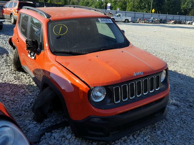 ZACCJAAB6HPF74866 - 2017 JEEP RENEGADE S ORANGE photo 1