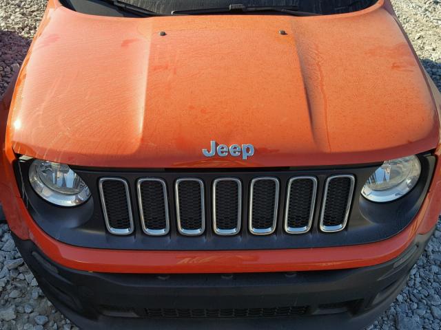 ZACCJAAB6HPF74866 - 2017 JEEP RENEGADE S 橙色 照片 7