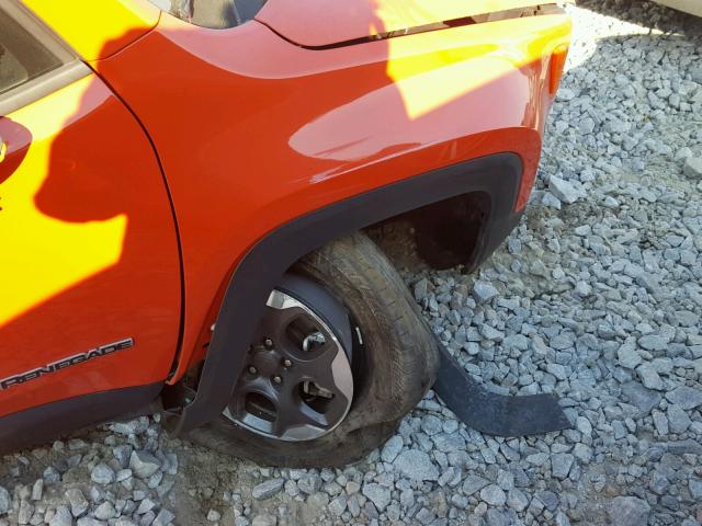 ZACCJAAB6HPF74866 - 2017 JEEP RENEGADE S 橙色 照片 9