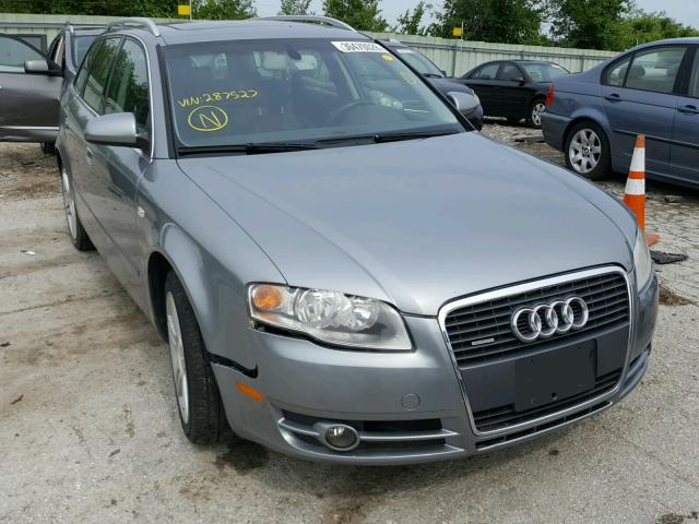 WAUKF78E36A287527 - 2006 AUDI A4 2.0T AV GRAY photo 1