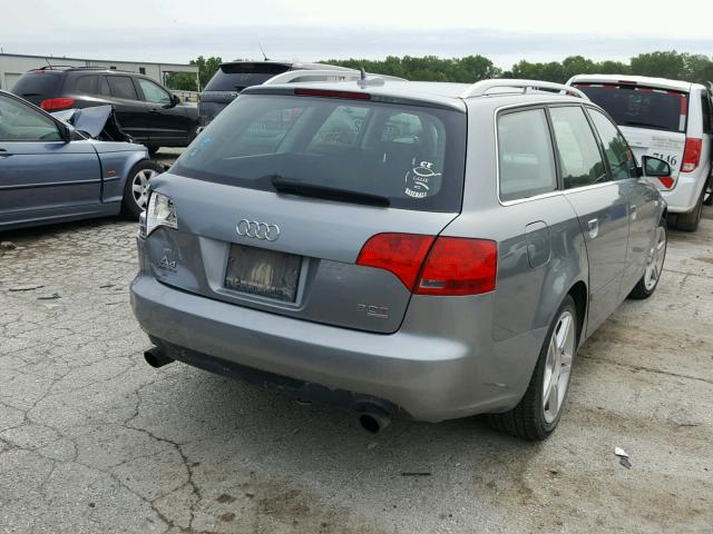 WAUKF78E36A287527 - 2006 AUDI A4 2.0T AV GRAY photo 4