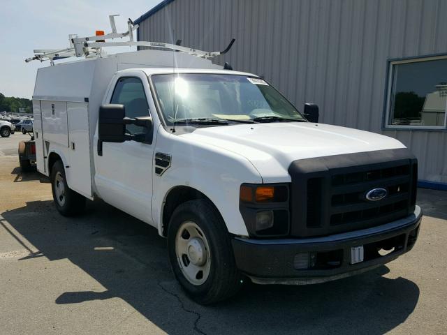 1FDWF30578EE37574 - 2008 FORD F350 SRW S WHITE photo 1