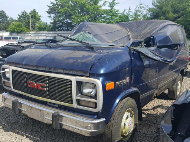 1GTFG35K2SF536319 - 1995 GMC VANDURA G3 BLUE photo 2