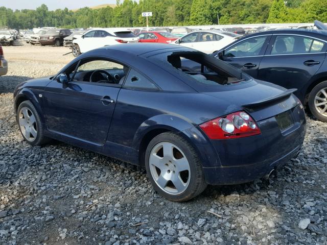 TRUWT28N321003944 - 2002 AUDI TT QUATTRO BLUE photo 3