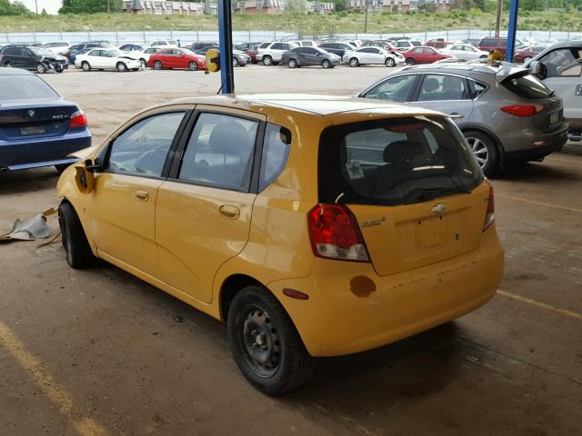 KL1TD66668B016369 - 2008 CHEVROLET AVEO BASE Sarı foto 3
