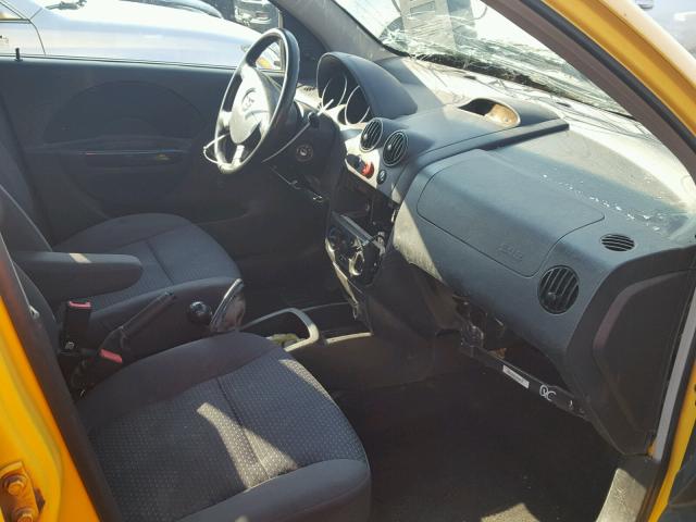 KL1TD66668B016369 - 2008 CHEVROLET AVEO BASE Sarı foto 5