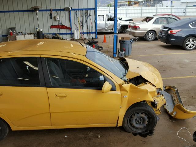 KL1TD66668B016369 - 2008 CHEVROLET AVEO BASE Sarı foto 9