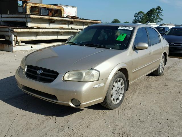 JN1CA31D31T835106 - 2001 NISSAN MAXIMA GXE GOLD photo 2