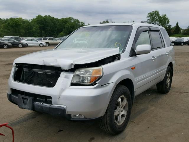 2HKYF18576H532140 - 2006 HONDA PILOT EX SILVER photo 2