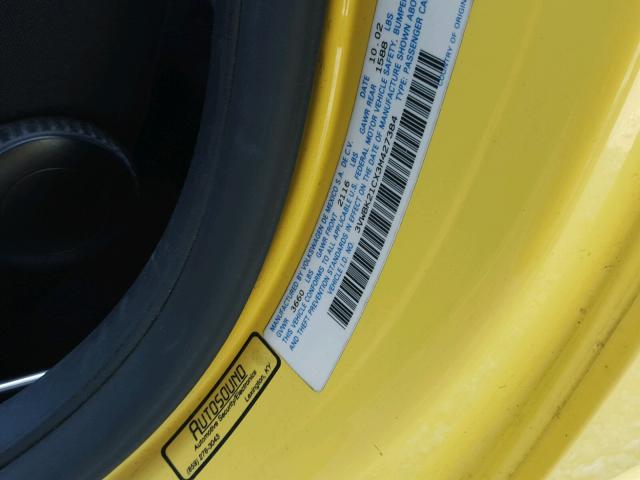 3VWBK21CX3M427384 - 2003 VOLKSWAGEN NEW BEETLE 黄色 照片 10