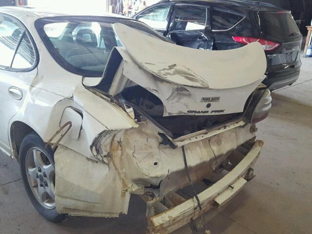 1G2WK52J71F181365 - 2001 PONTIAC GRAND PRIX WHITE photo 9