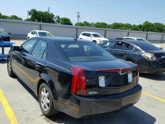 1G6DM57T360171100 - 2006 CADILLAC CTS BLACK photo 3