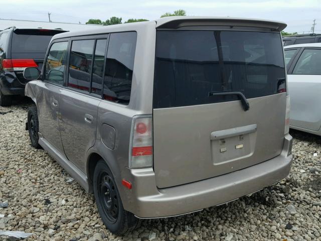 JTLKT334140152802 - 2004 TOYOTA SCION XB Beige Foto 3