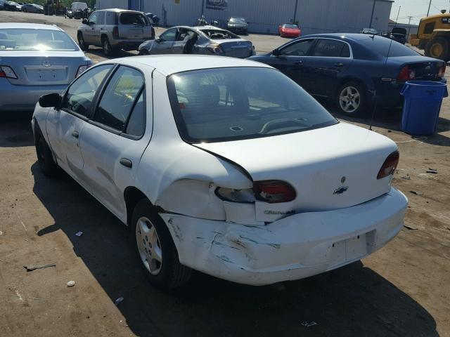 1G1JC524317403352 - 2001 CHEVROLET CAVALIER B WHITE photo 3