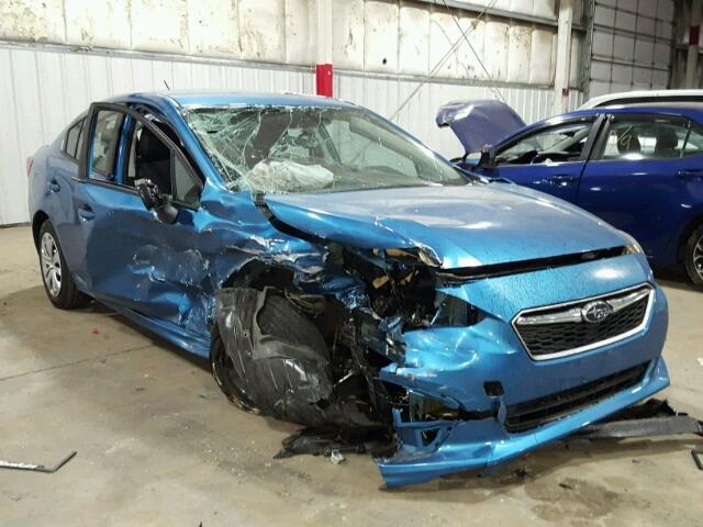 4S3GKAA67H3603409 - 2017 SUBARU IMPREZA BLUE photo 1