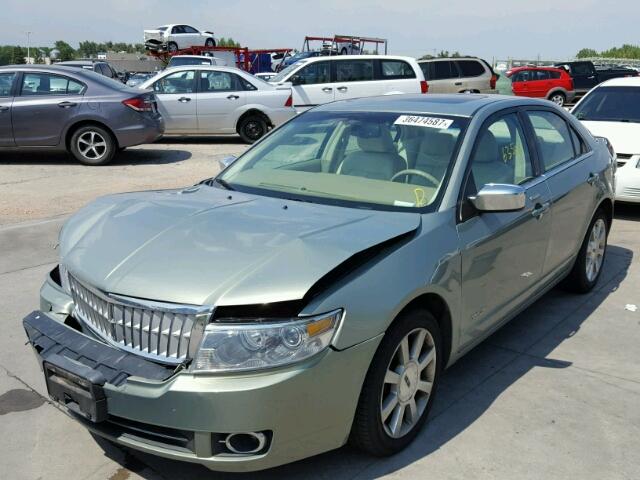 3LNHM26T49R625174 - 2009 LINCOLN MKZ GREEN photo 2