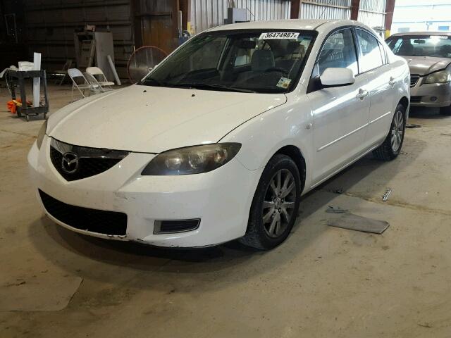 JM1BK12F981806984 - 2008 MAZDA 3 I WHITE photo 2