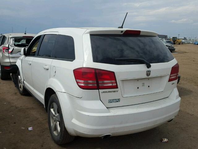 3D4GG57V29T142264 - 2009 DODGE JOURNEY SX WHITE photo 3