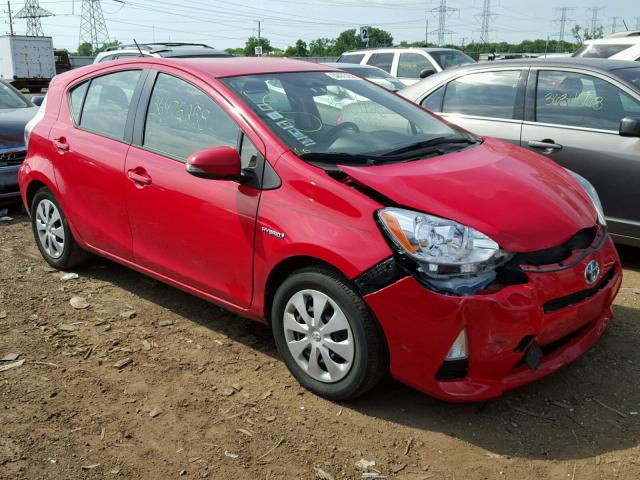 JTDKDTB3XE1559532 - 2014 TOYOTA PRIUS C RED photo 1